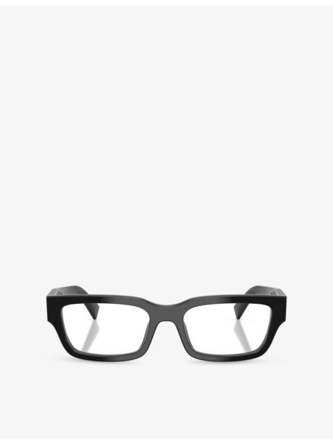 Prada PR C02V Rectangle-Frame Acetate Optical Glasses