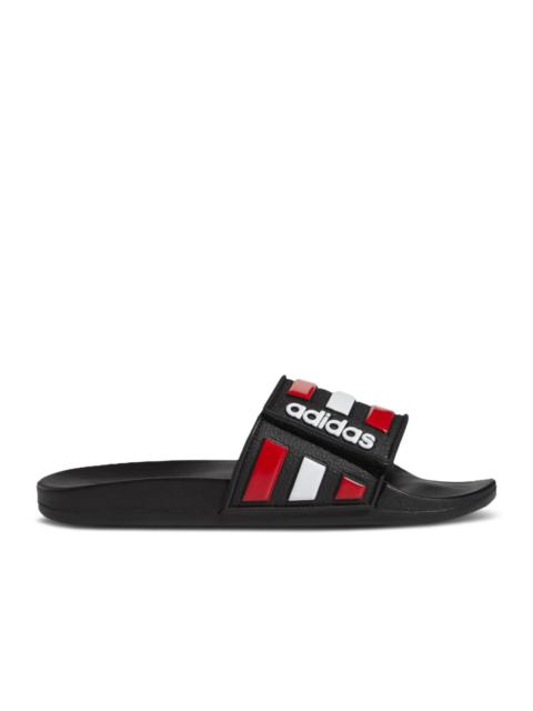 adidas ADILETTE COMFORT ADJUSTABLE SLIDE 'BLACK VIVID RED WHITE'