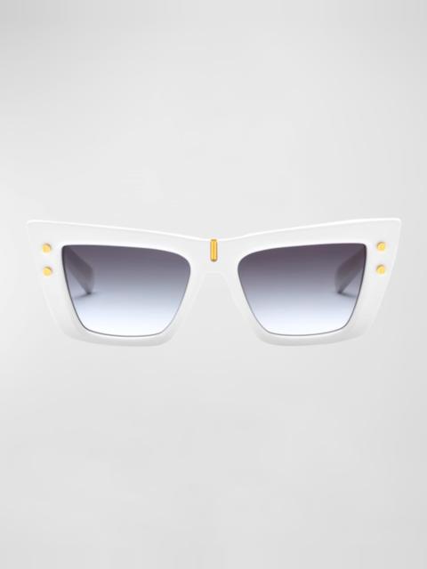 Balmain B-Eye Gradient Acetate Cat-Eye Sunglasses