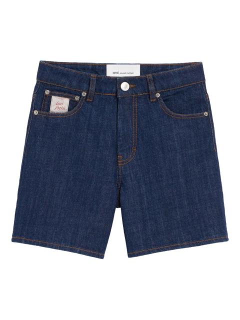 heritage-label five-pocket denim shorts