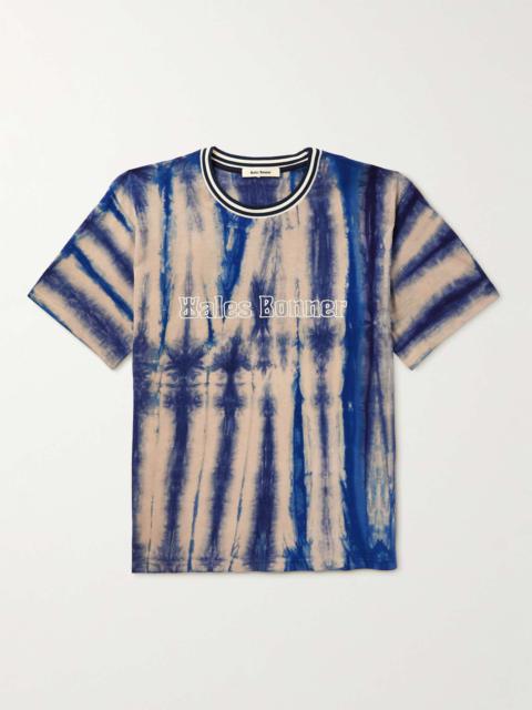 Logo-Embroidered Tie-Dyed Cotton-Jersey T-Shirt