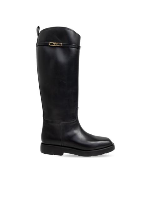 EMPORIO ARMANI leather boots