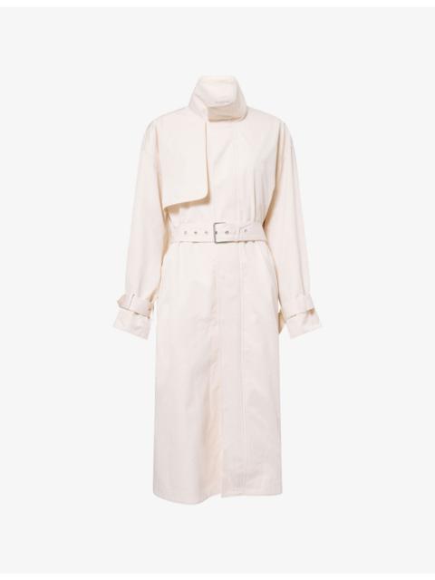 FRAME The Field Cotton Belted Trench Coat