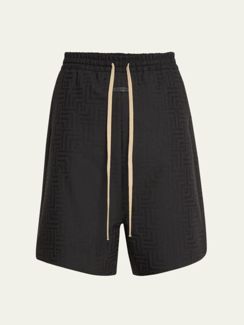 Men's Geometric Relaxed Shorts