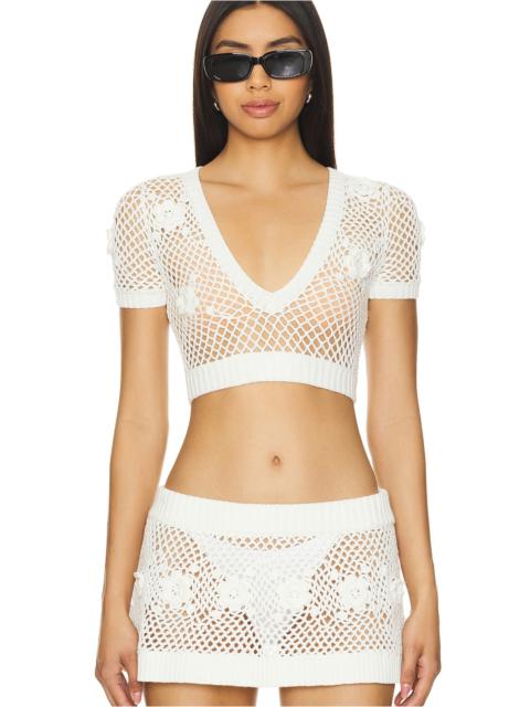 Frankies Bikinis Adaline Crochet Top