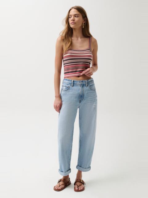 PISTOLA DONNY ROLLED HEM BOYFRIEND JEAN - OLD BLUES