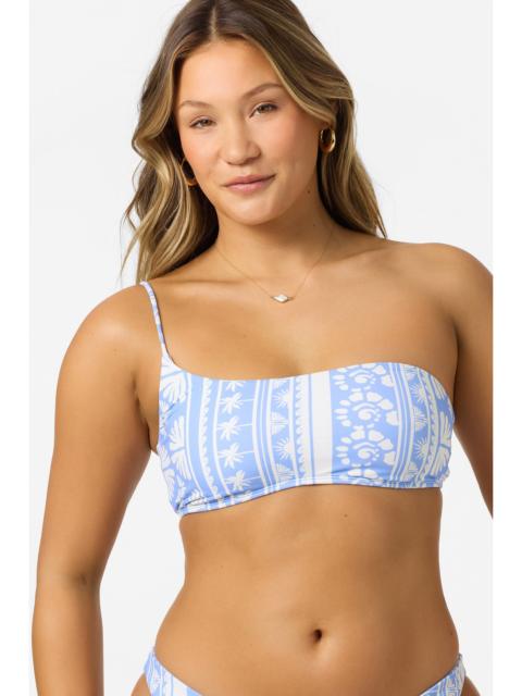 O'Neill Surf Abstract Seal Beach One Shoulder Bandeau Top