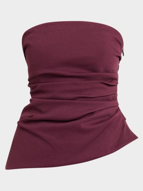 SIMKHAI Emerson Ruched Sleeveless Top