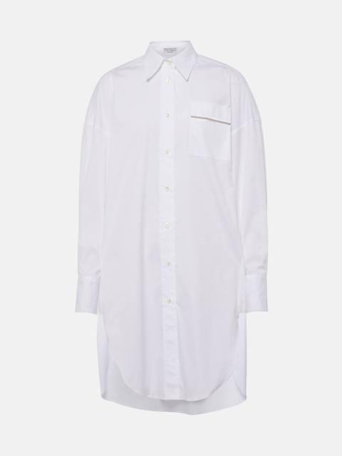 Brunello Cucinelli Cotton-blend shirt dress