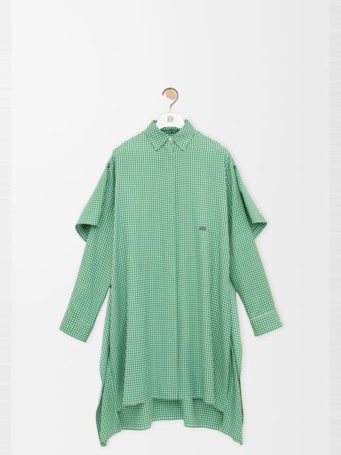 Loewe Cape dress in silk