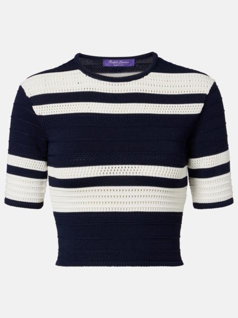 Ralph Lauren Knitted striped crop top
