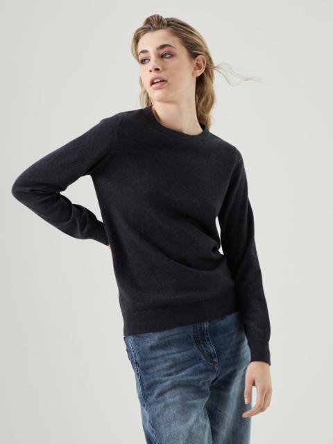 Cashmere sweater with monili