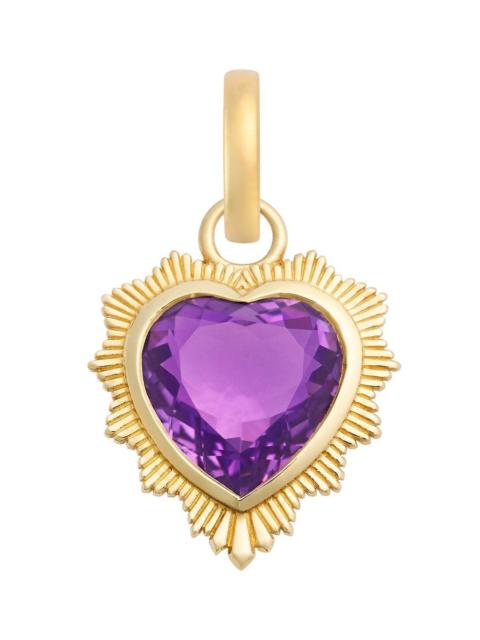 FOUNDRAE True Love - Amethyst Gemstone Heart Medallion