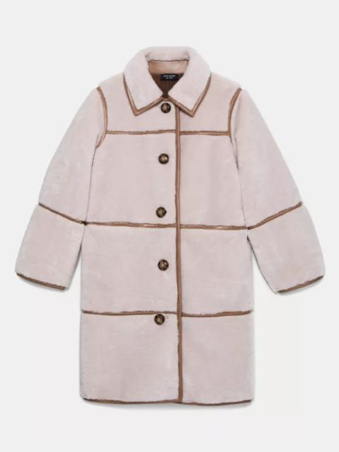 kate spade Faux Shearling Barrel Coat