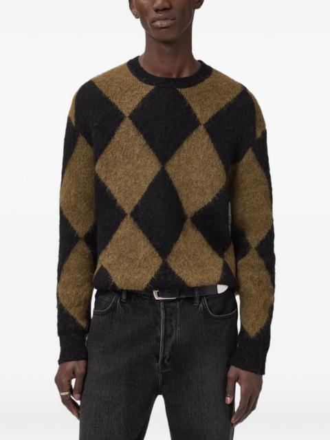 ALLSAINTS diamond knit jumper
