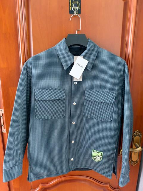 Dior Dior SS26 Navy Blue Plaid Cotton Jacket
