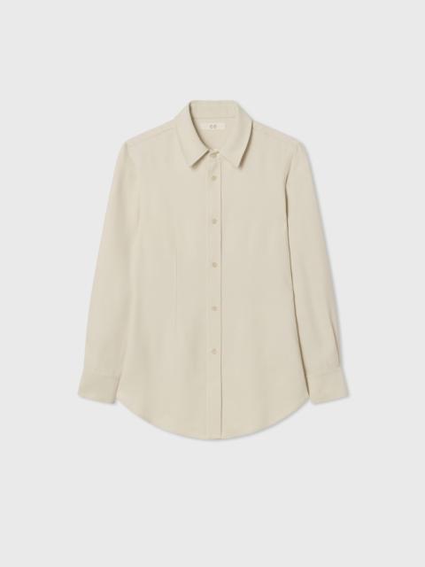 CO Fitted Collared Shirt in Viscose Twill