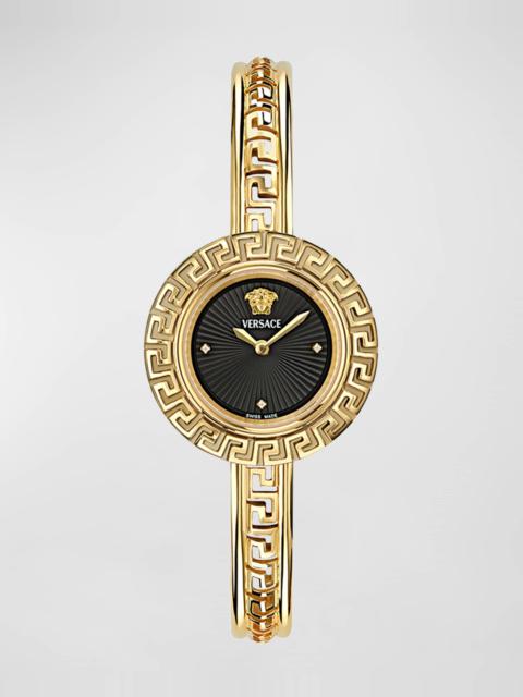 28mm La Greca Bangle Bracelet Watch with Diamonds