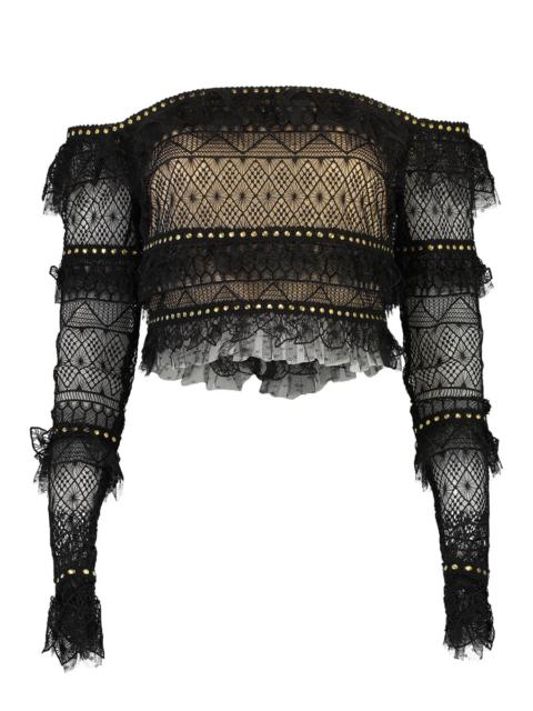 ELIE SAAB Macrame Top