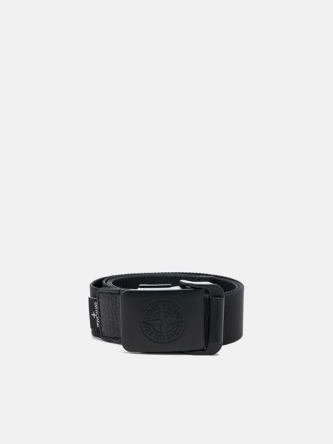 Stone Island Nylon Tape Belt Black