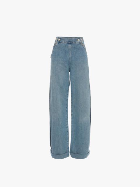 Victoria Beckham Mia Regan x VB Sailor Jean in Classic Blue Wash