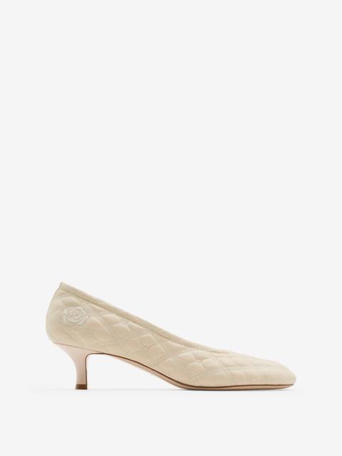 Burberry EKD Leather Baby Pumps