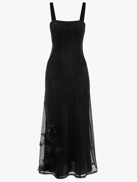 Victoria Beckham Panelled Cami Dress In Black