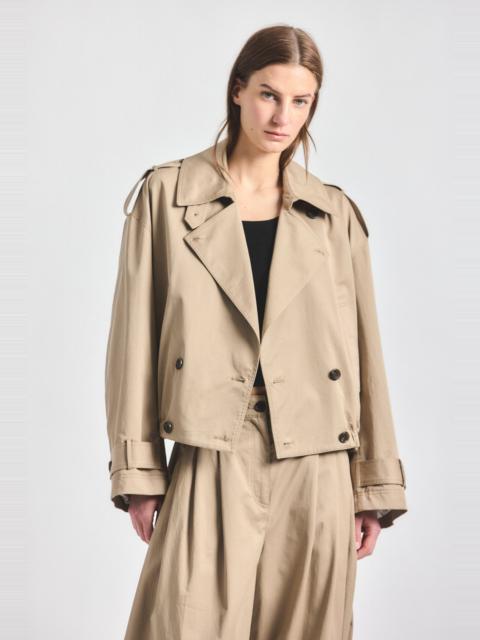 DEREK LAM 10 CROSBY EMILIO CROPPED TRENCH COAT