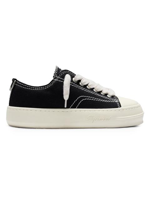 REPRESENT Men's Canvas Platform Low-Top Sneakers - Jet Black
