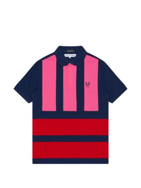 Comme des Garçons SHIRT x Ferd Perry striped short-sleeve polo shirt
