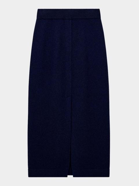 EMPORIO ARMANI Virgin Wool-Cashmere Midi Skirt