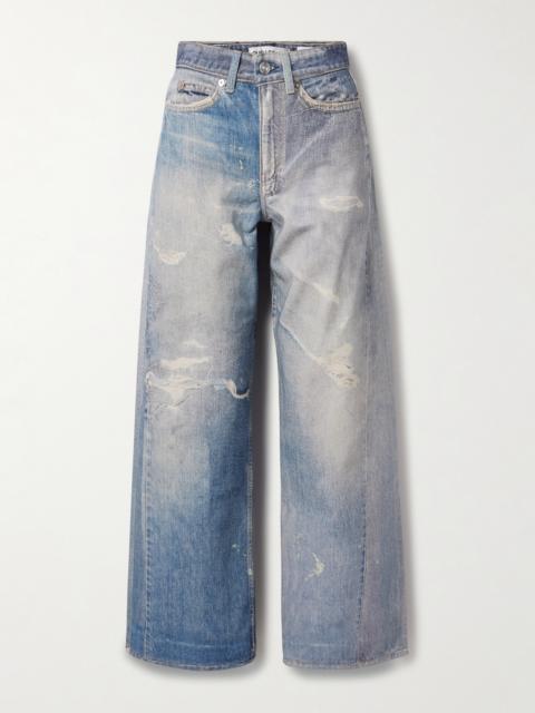 Our Legacy Two-tone Printed Boyfriend Jeans