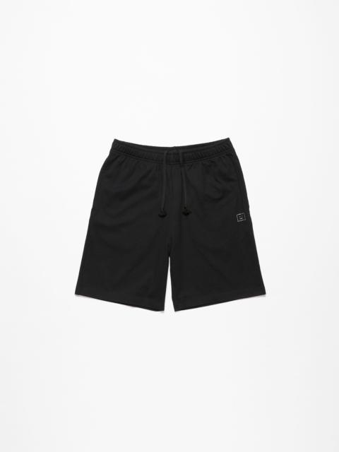 Printed sweat shorts - Black