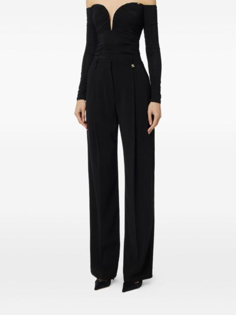 ELISABETTA FRANCHI logo-plaque trousers