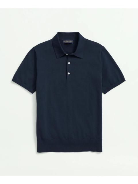 Brooks Brothers Supima® Cotton Short-Sleeve Polo Sweater