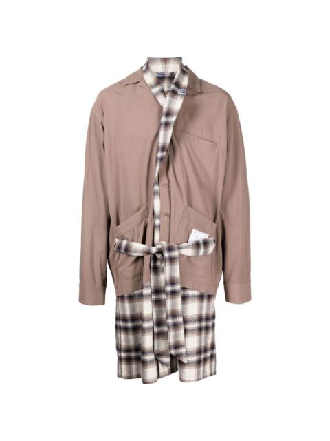 Maison MIHARAYASUHIRO layered-detail shirt coat