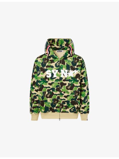 A BATHING APE® BAPE x Spotify x Syna Camo Shark Cotton-Blend Hoody