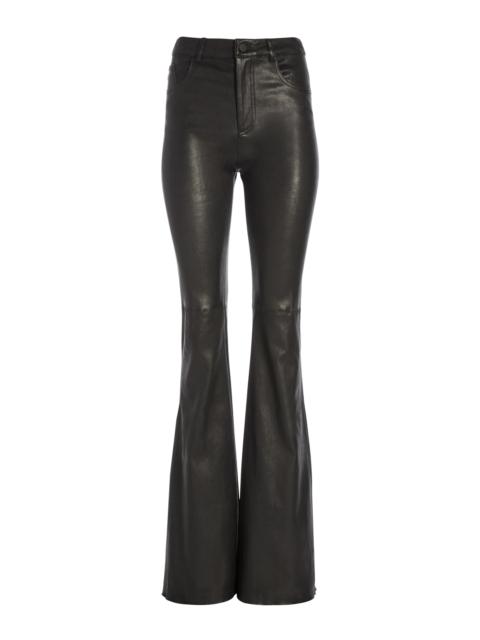 Alice + Olivia BRENT HIGH WAISTED LEATHER PANT