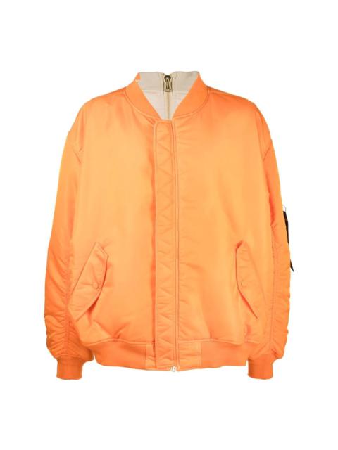 reversible bomber jacket