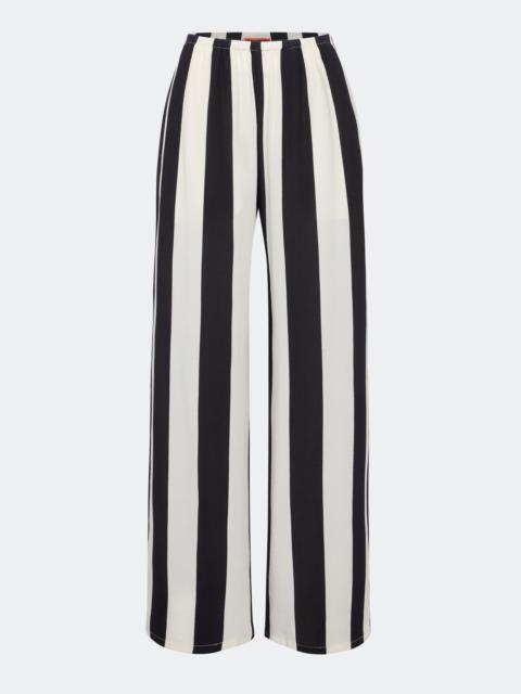 SIMONMILLER Nella Wide Leg Pant In Black/White Stripe