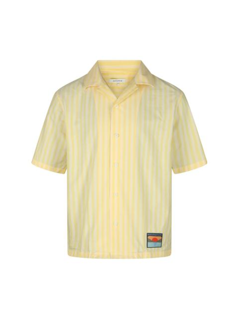 Maison Kitsuné light yellow shirt