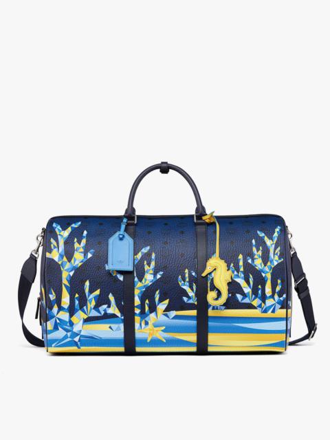 MCM Ottomar Weekender Bag in Cubic Coral Visetos