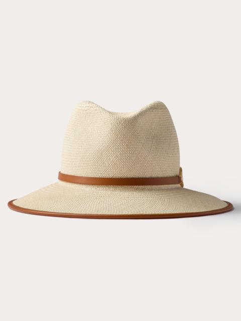 Valentino VLOGO THE BOLD EDITION FEDORA STRAW HAT
