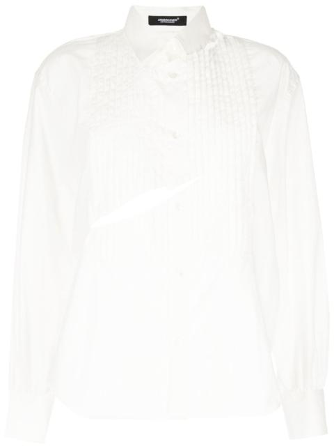 UNDERCOVER cut-out detail cotton shirt