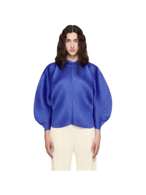 Pleats Please Issey Miyake Blue Coast Blouse