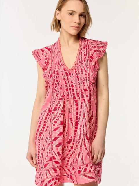 Poupette St Barth Mini Dress Camelia - Pink Kalina