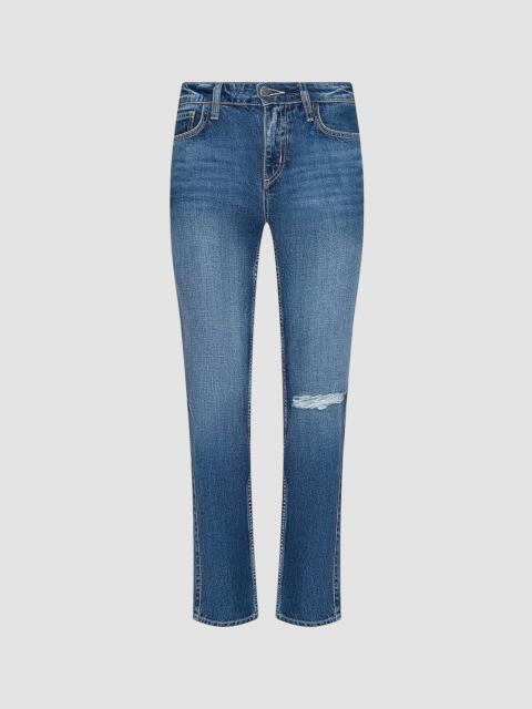 L'AGENCE Women's Nevia Low-Rise Slouch Straight Jeans - Atlantis Destruct