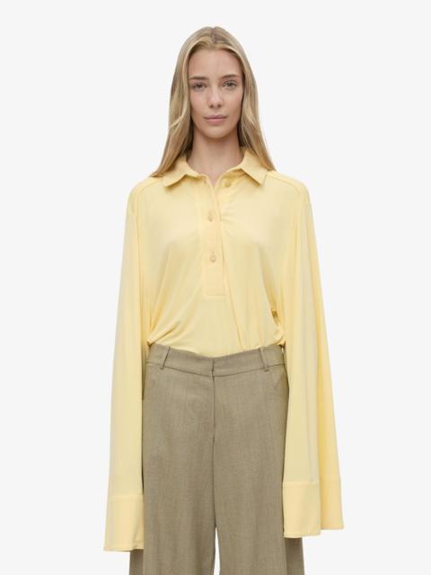 CHRISTOPHER ESBER Deconstruct Denim Long Sleeve Polo