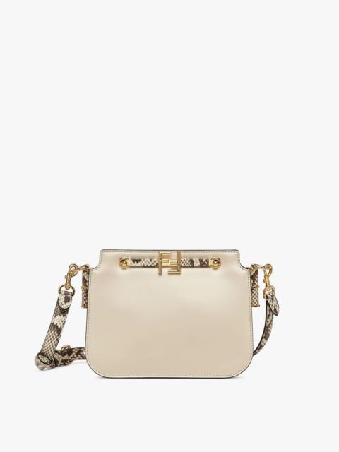 FENDI White leather bag