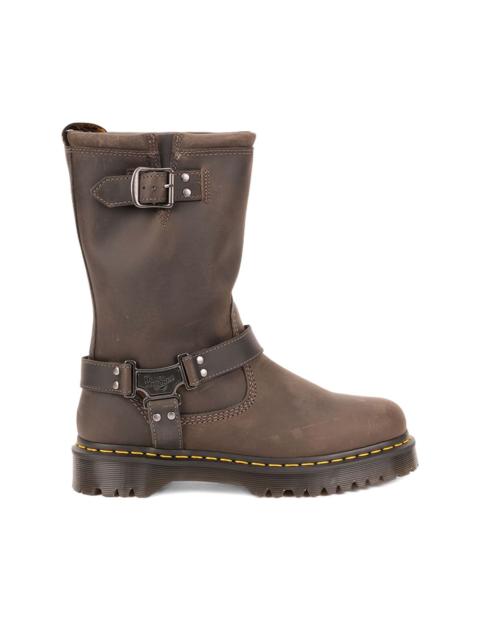 Dr. Martens buckle-strap biker boots